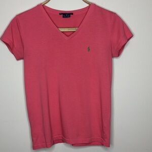 🍀[Ralph Lauren] Sport - Pink T-shirt; Size XS